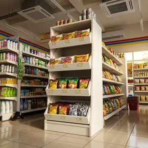 Rak Display Miring 4 Tingkat dengan Sekat untuk Minimarket [3]