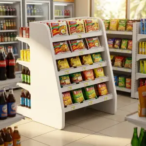Rak Display Miring 5 Tingkat untuk Minimarket dan Retail [3]