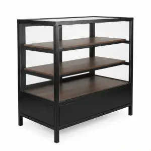 Rak Display Pastry Besi Kaca 3 Susun
