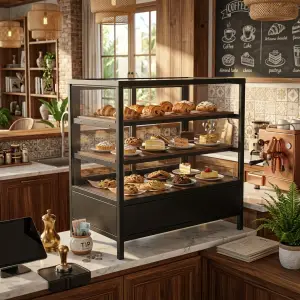 Rak Display Pastry Besi Kaca 3 Susun [2]