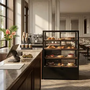 Rak Display Pastry Besi Kaca 4 Susun [3]