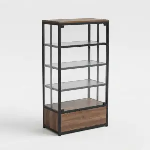 Rak Display Pastry Besi Kayu 4 Susun