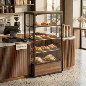 Rak Display Pastry Besi Kayu 4 Susun [2]