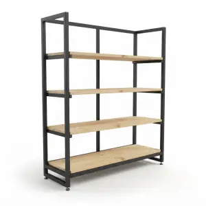 Rak Display Toko Besi Kayu 4 Susun