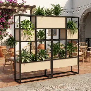 Rak Planter Box Besi Kayu Industrial [4]