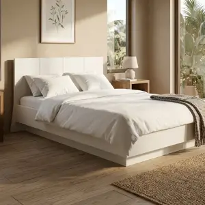 Ranjang Platform Minimalis Panel Headboard [5]