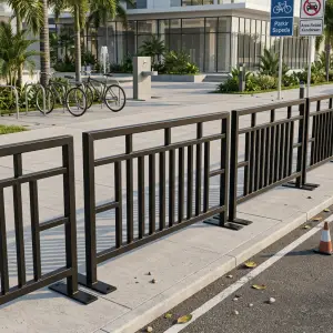 Road Barrier Besi Hollow Motif Geometris Finishing Cat Powder Coat [4]