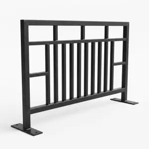 Road Barrier Besi Hollow Motif Geometris Finishing Cat Powder Coat [5]