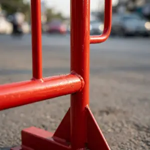 Road Barrier Besi Portable dengan Kaki Berdiri [3]