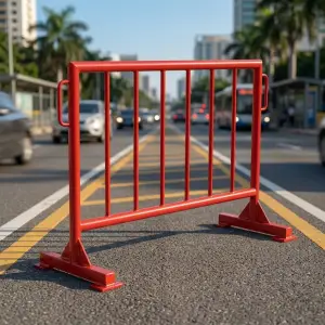 Road Barrier Besi Portable dengan Kaki Berdiri [5]