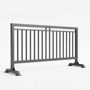 Road Barrier Besi Portable Pagar Pembatas Jalan