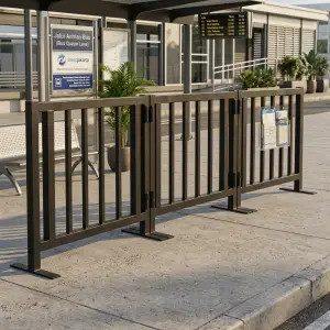 Road Barrier Besi Portable Sistem Panel [3]