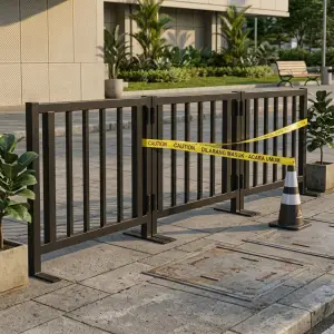 Road Barrier Besi Portable Sistem Panel [4]