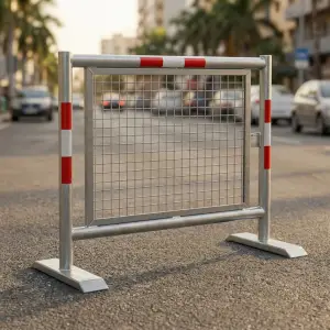 Road Barrier Pipa Galvanis Panel Kawat dengan Reflektor [2]