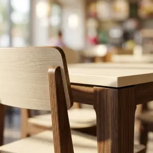 Set Meja Makan Cafe 4 Kursi Two-Tone [4]