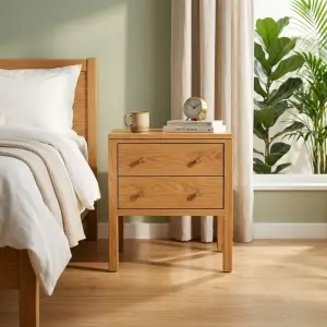 Side Table 2 Laci Kayu Oak Knob Kuningan [2]