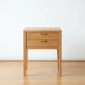 Side Table 2 Laci Kayu Solid Gaya Scandinavian