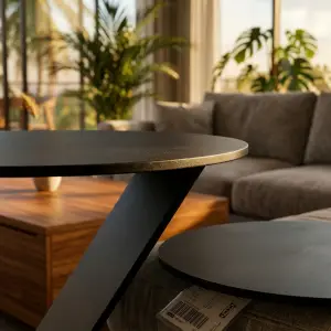 Side Table Besi Kaki Z Meja Samping Minimalis [3]