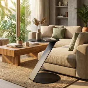 Side Table Besi Kaki Z Meja Samping Minimalis [4]