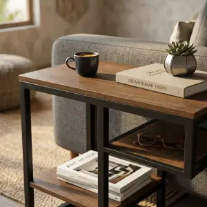 Side Table Industrial Rangka Besi Rak Susun [3]