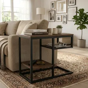 Side Table Industrial Rangka Besi Rak Susun [5]