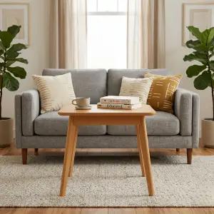 Side Table Kayu Skandinavian Kaki Miring [2]