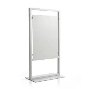 Signage Stand Besi Papan Informasi Floor Standing