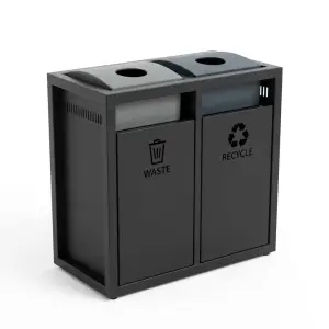 Tempat Sampah Dua Kompartemen Waste & Recycle [5]