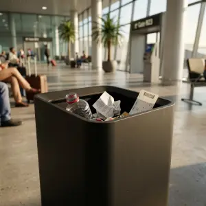 Tempat Sampah Meja Kotak Finishing Matte Black [3]