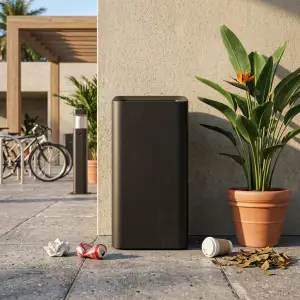Tempat Sampah Meja Kotak Finishing Matte Black [5]