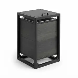 Tempat Sampah Outdoor Rangka Besi Penutup
