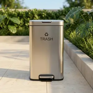 Tempat Sampah Pedal Stainless Steel Brushed [2]