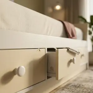 Tempat Tidur Minimalis dengan Laci Bawah [5]