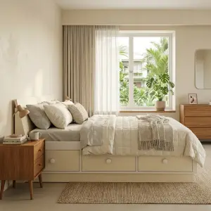 Tempat Tidur Minimalis dengan Laci Bawah [6]