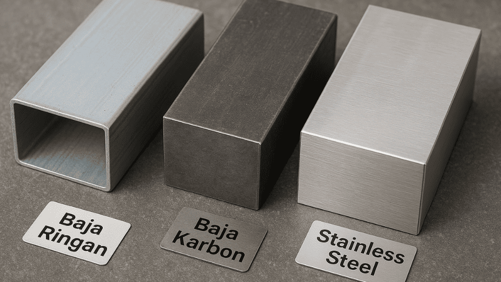Artikel - Memahami Perbedaan Baja Ringan, Baja Karbon, dan Stainless Steel untuk Struktur